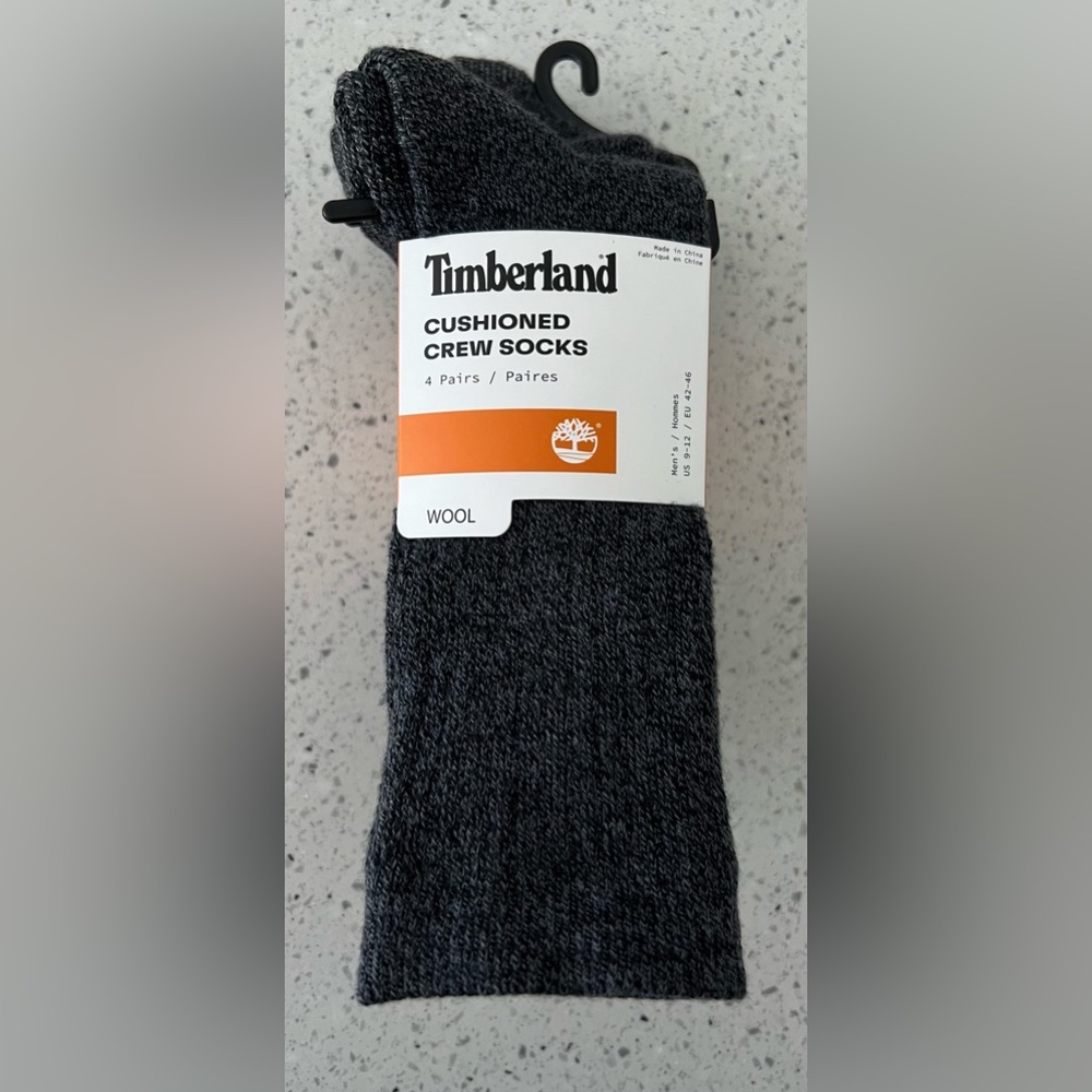 TIMBERLAND Crew Wool Mens Socks ( 4pk  )
